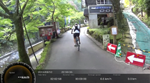 帽子マウント HDR-AS100V で愛宕山に登って、自転車で京都から帰って来た